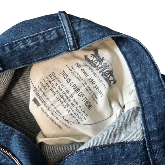 Levi’s 569 Loose Straight Fit Mens Jeans Dark Blue Wash Herbaceous W38 x L32 - Picture 7 of 11